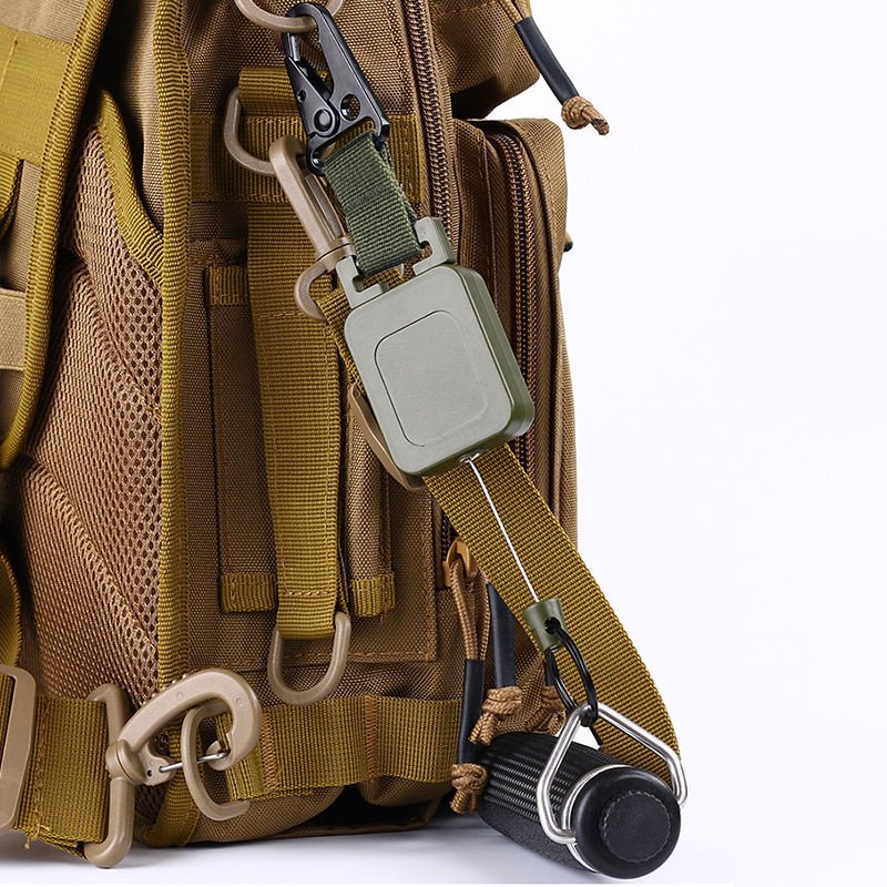 2024New Retractable Keyring Heavy Duty Retractable Keychain Strong Keychain Hook Badge Holder for Keyring ID-Card Badge Holder
