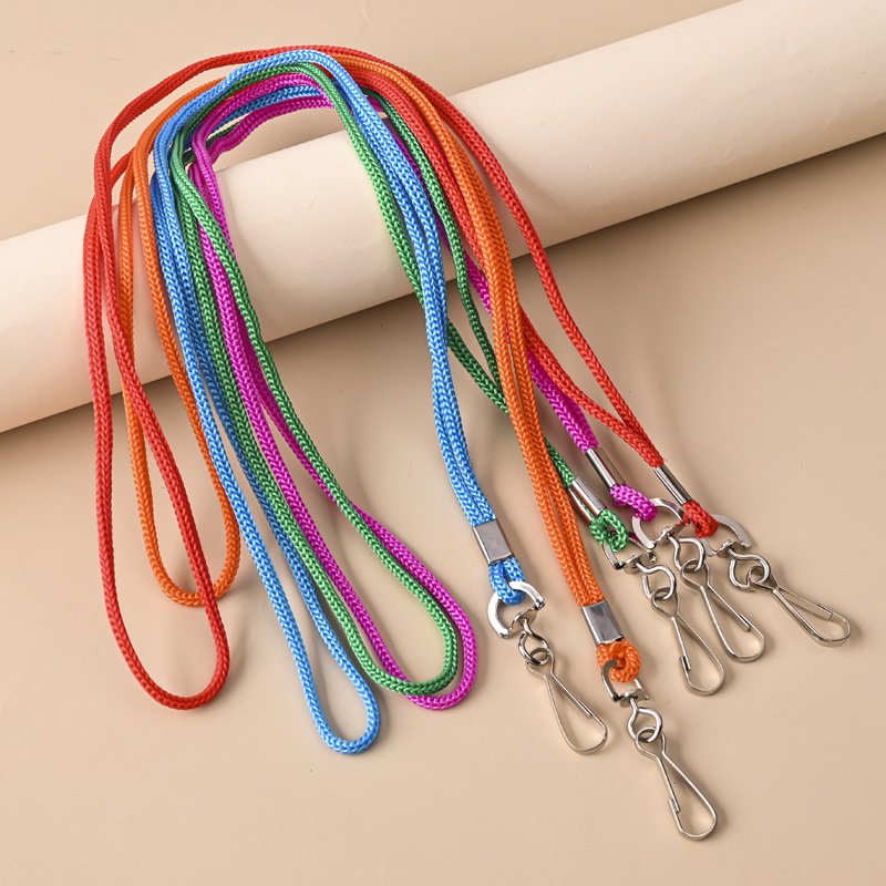 Custom Logo Printed High Quantity Neck Strap Lanyards Polyester Stain Sublimation Badge Reel Id Card Lanyard