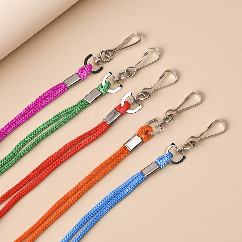 Custom Logo Printed High Quantity Neck Strap Lanyards Polyester Stain Sublimation Badge Reel Id Card Lanyard
