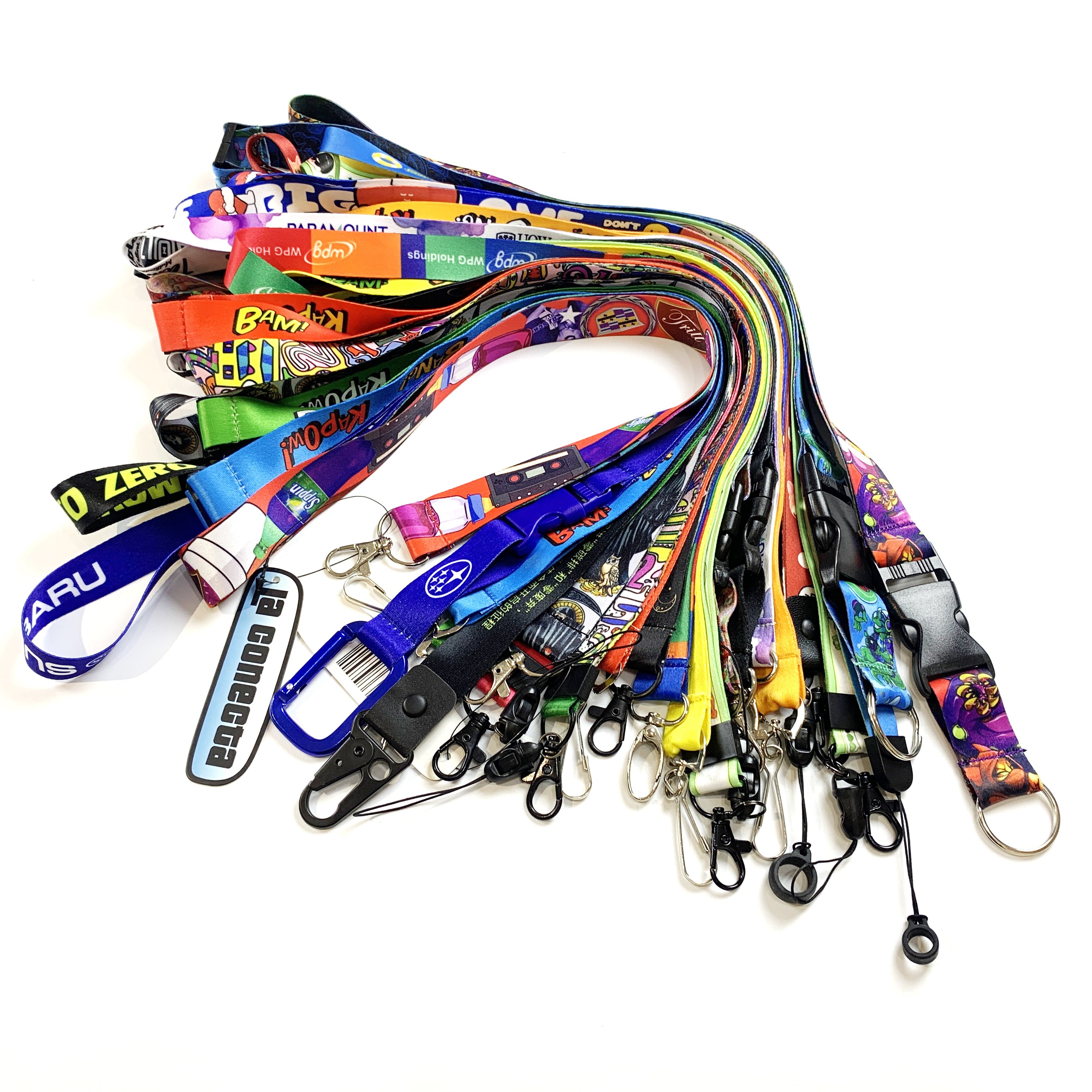 Custom Name Badge Holder With Logo Double Clup With Gold Carabiner Clips Healthcare Id Card Holder Reel And Piece Split Lanyards