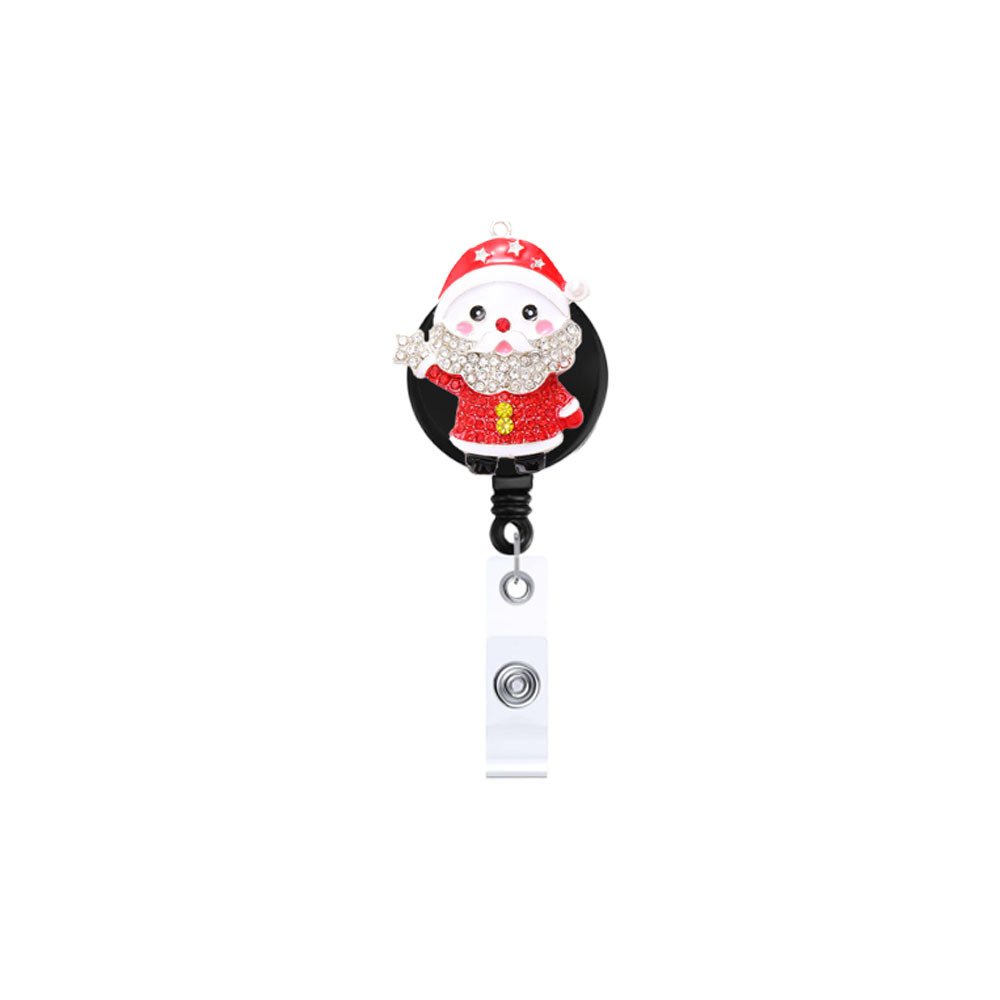 Christmas Character Holiday Badge Reel Retractable Holders Christmas Badge Reel With Clip