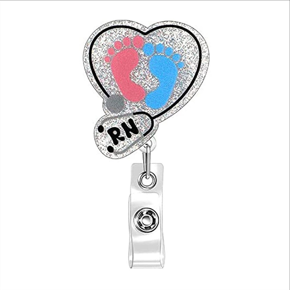 Nurse Badge Reels Nurse Gifts for Christmas Retractable ID Badge Clip for D Card Holder or Lanyard or nursing badge reels