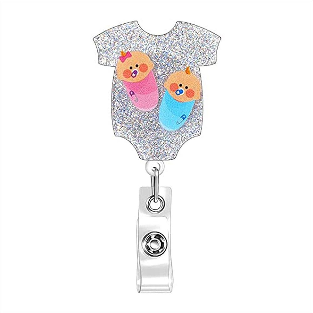 Nurse Badge Reels Nurse Gifts for Christmas Retractable ID Badge Clip for D Card Holder or Lanyard or nursing badge reels