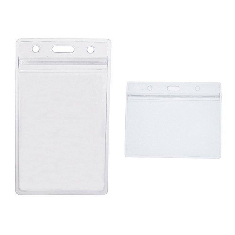 Plastic Clear Soft PVC ID Badge Holder