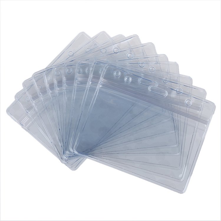 Plastic Clear Soft PVC ID Badge Holder