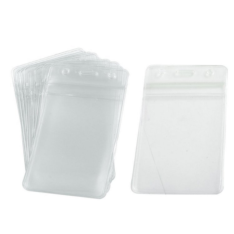 Plastic Clear Soft PVC ID Badge Holder