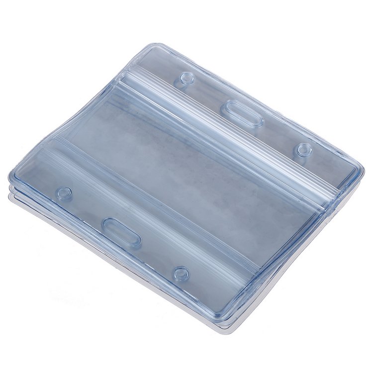 Plastic Clear Soft PVC ID Badge Holder