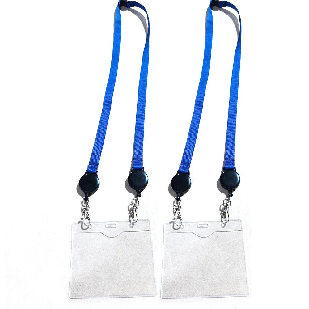 Factory Custom Logo Color Nylon Strap Retractable Straps Lanyard With Id Card Badge Holder