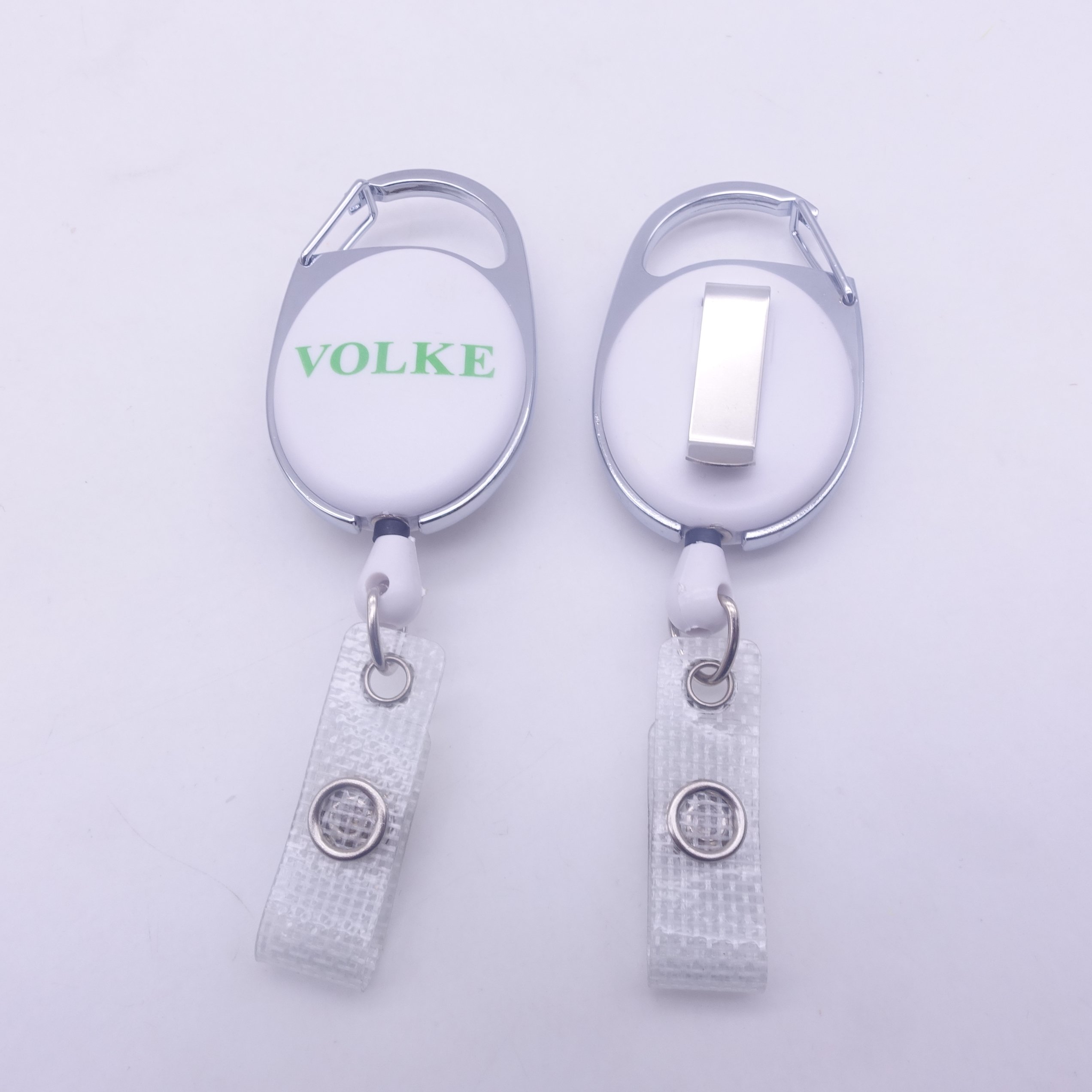 Custom Decorative Retractable Id Card Working Badge Holder Magnetic Yoyo Badge Reel