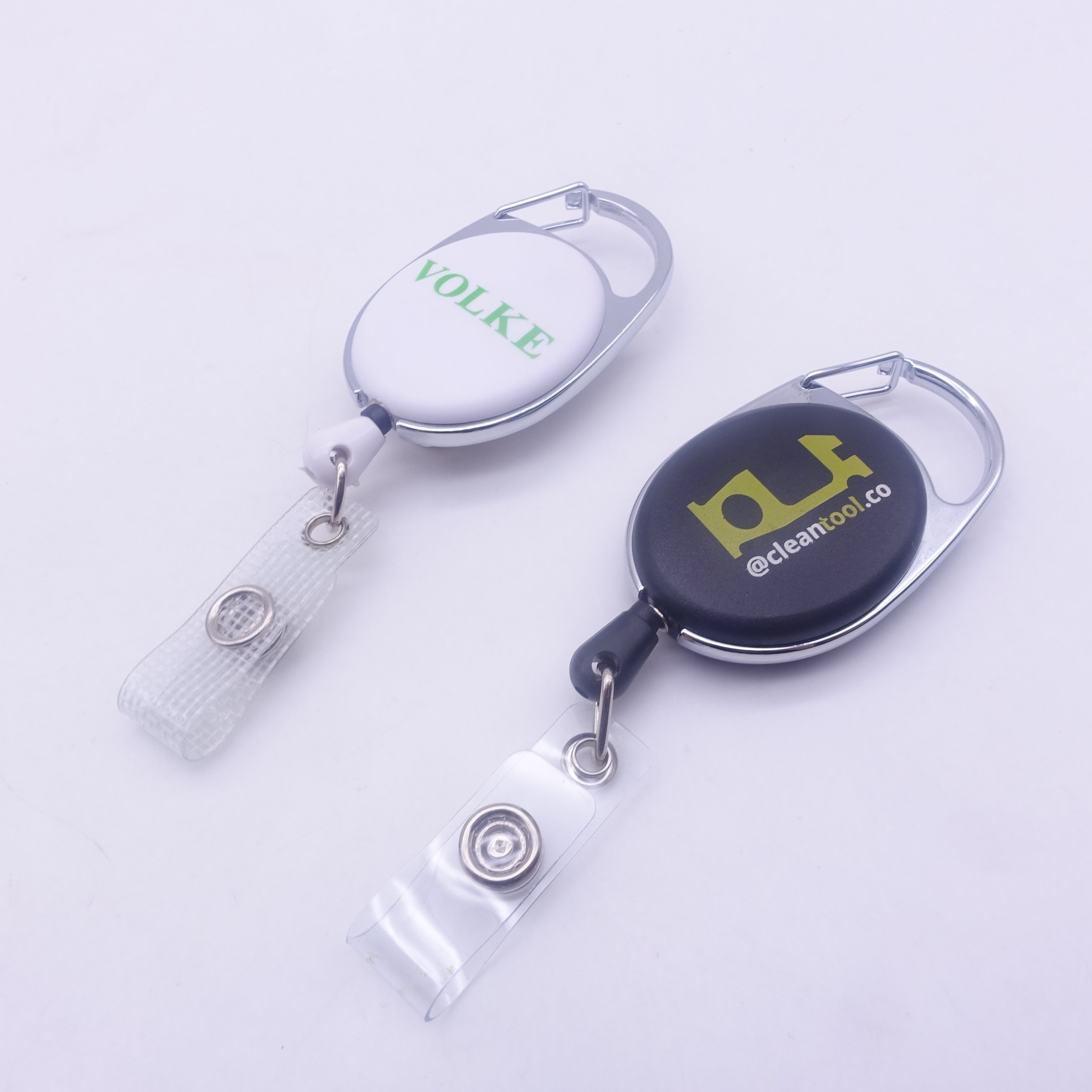 Custom Decorative Retractable Id Card Working Badge Holder Magnetic Yoyo Badge Reel