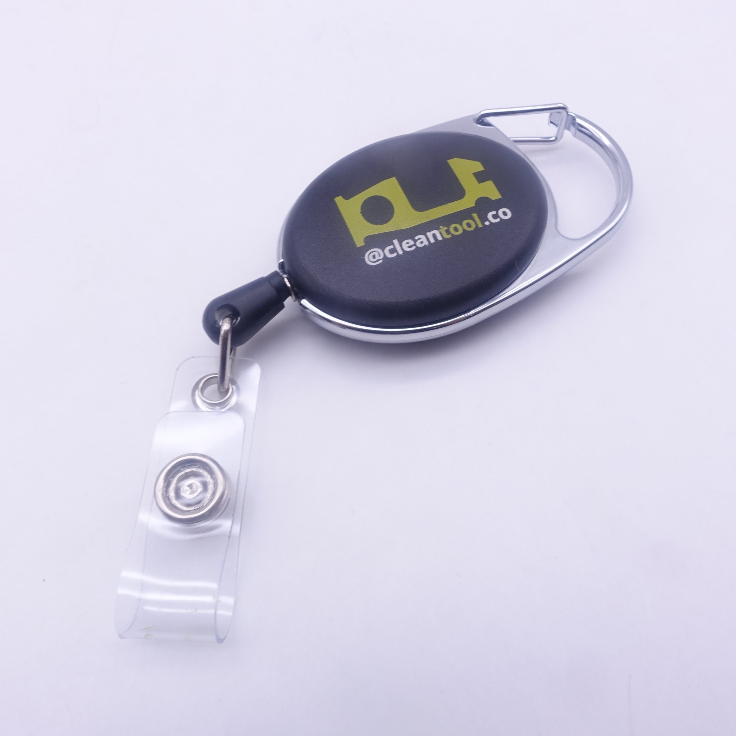 Custom Decorative Retractable Id Card Working Badge Holder Magnetic Yoyo Badge Reel