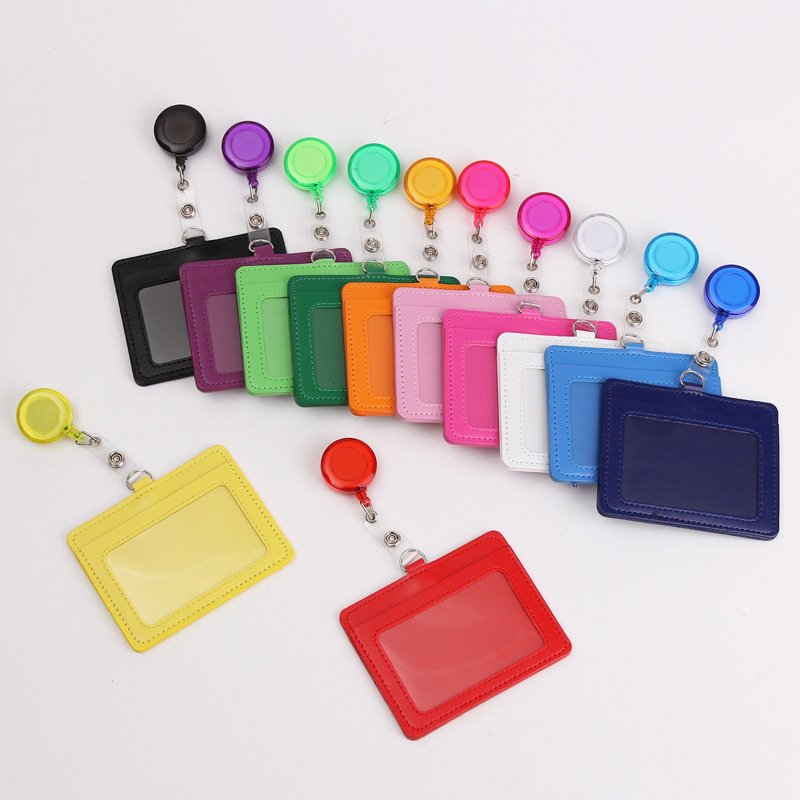 Wholesale custom 360 Rotate Plastic Retractable Yoyo Name Card Reel resin ID Badge Holder with Metal Alligator Clip accessories