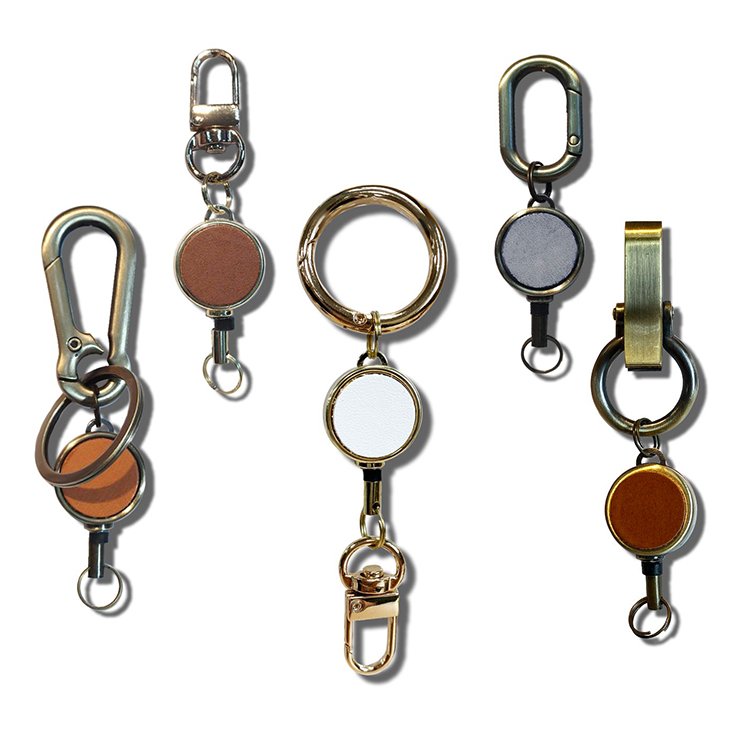 Manufacturer of Metal Retractable Badge Reel Accessories for Badge Holder