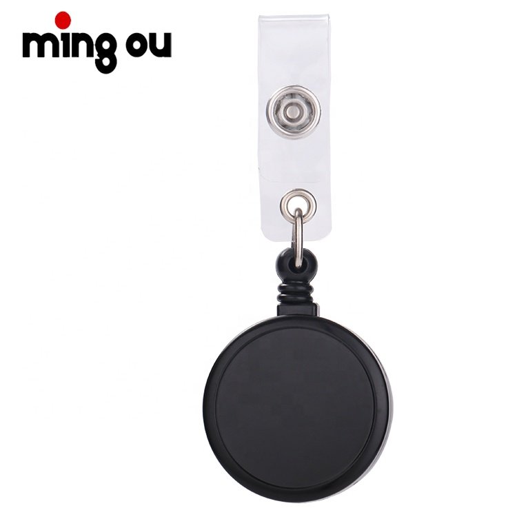 Sublimation Photo Retractable Plastic Badge Holder Reel Clip Holder
