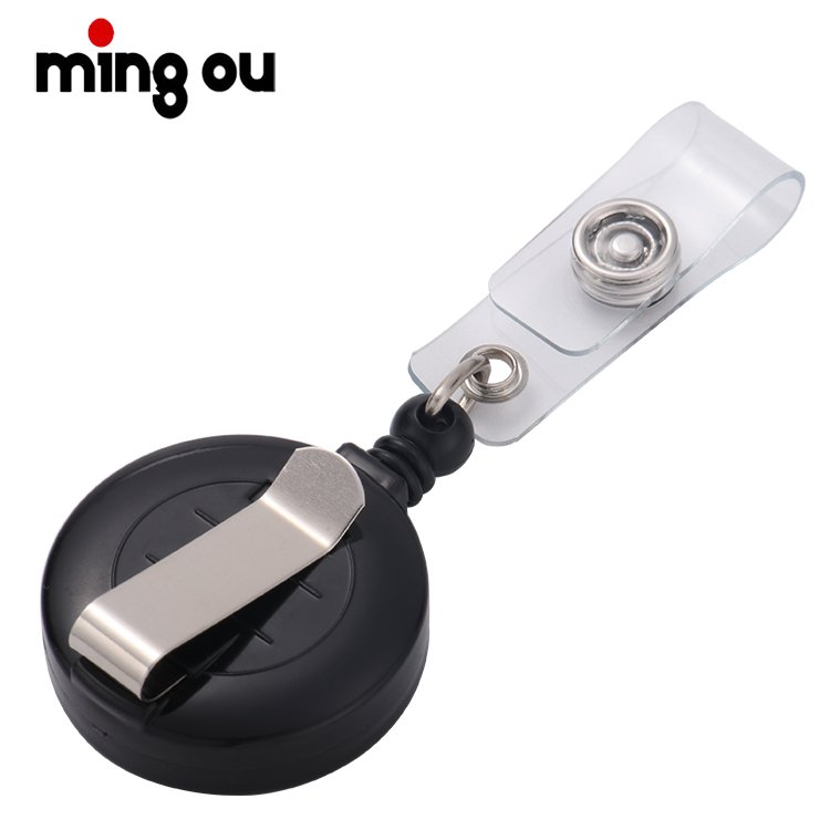 Sublimation Photo Retractable Plastic Badge Holder Reel Clip Holder