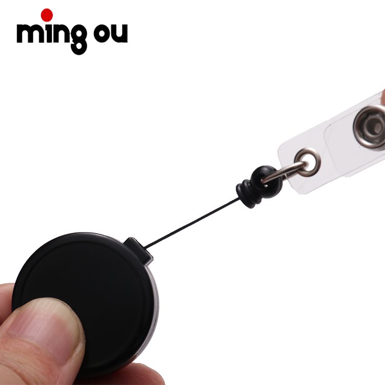 Sublimation Photo Retractable Plastic Badge Holder Reel Clip Holder
