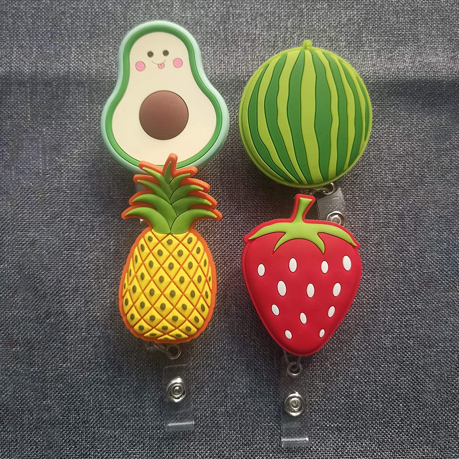 Silicon animal Nursing Badge Reel Retractable ID Card Badge Holder with Alligator Clip for Doctor Nurse Teacher Office Worker