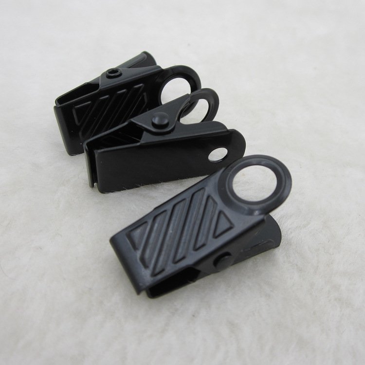 id badge holder clip black metal custom badge clip