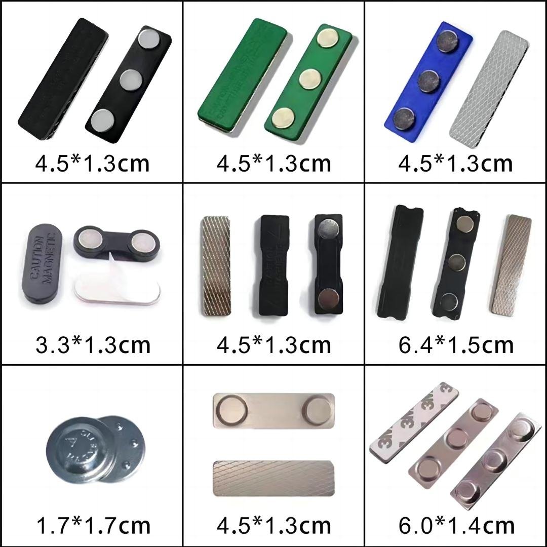 Custom Magnet Name Badge High Quality Danone Magsafe Pack Buckle Metal Plate For Magnetic Tag Brooch Holder Name Badge Magnet