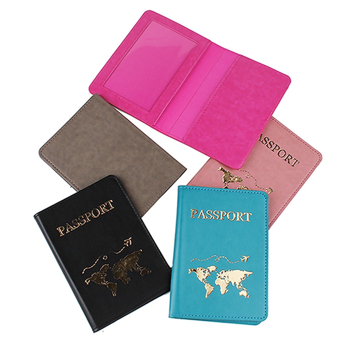 New printing pattern multi-color selection, pu leather passport bag, card holder