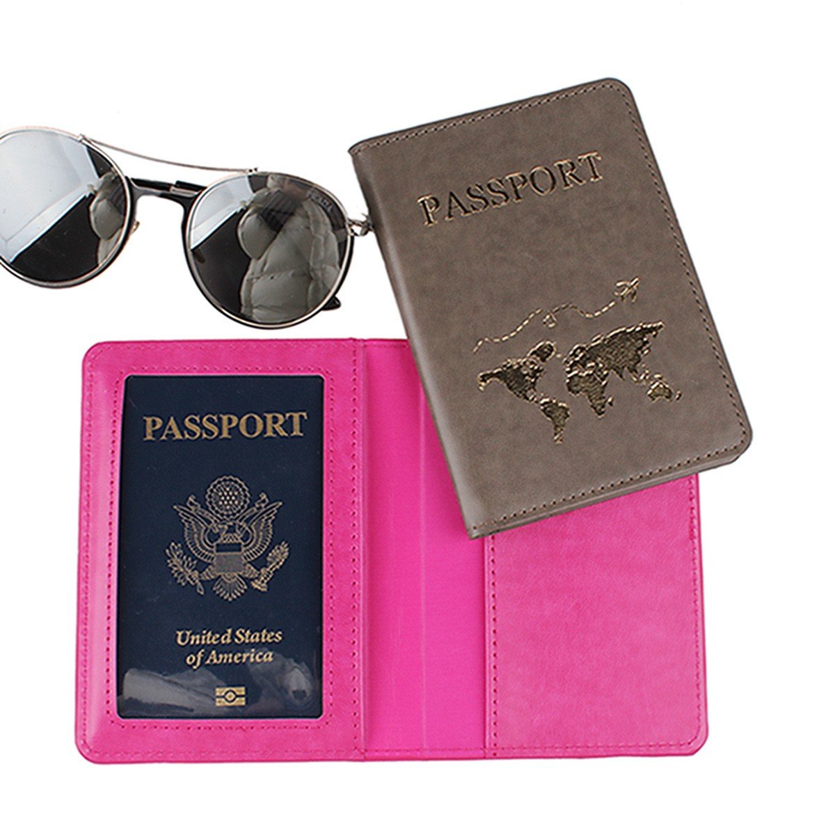 New printing pattern multi-color selection, pu leather passport bag, card holder