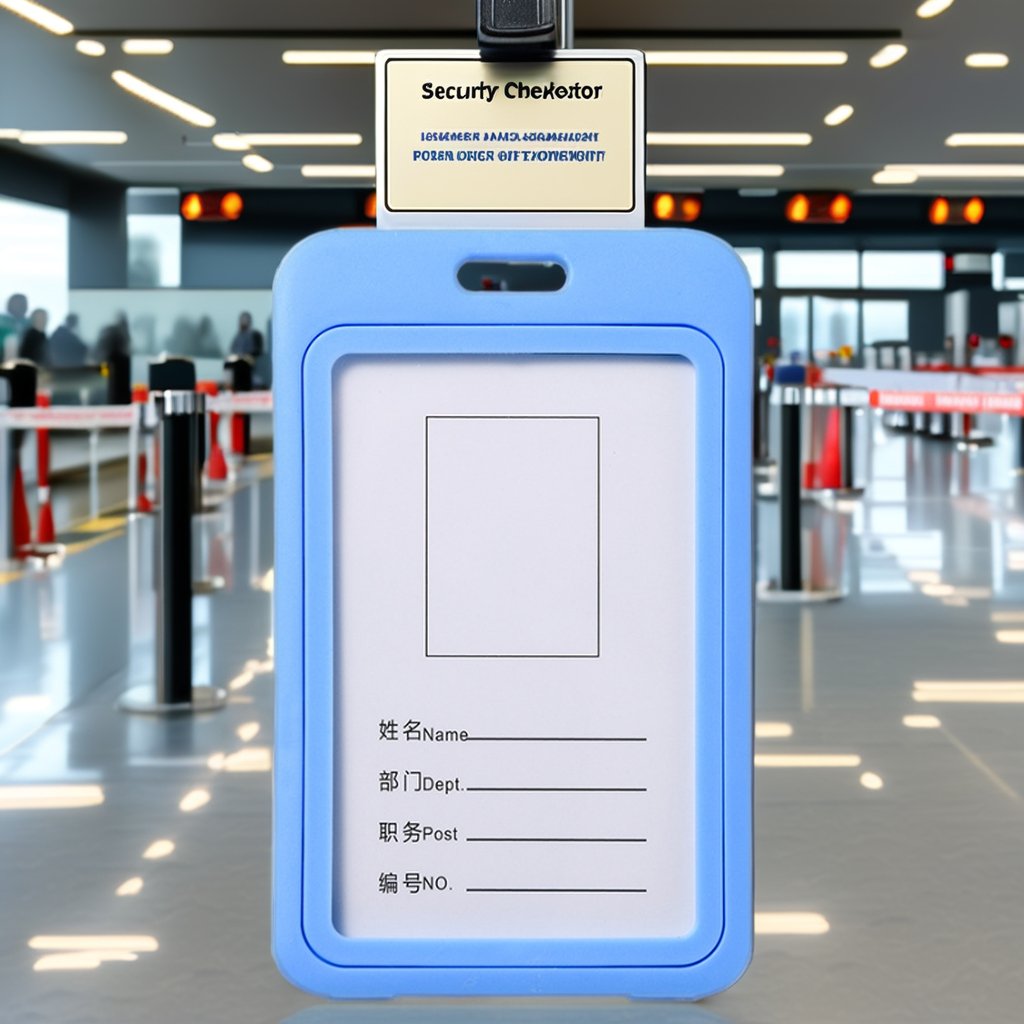 Wholesale Fashion Hard Plastic Double-Sided Transparent PP Color ID Card & Badge Holder Case Direct Stock Supply