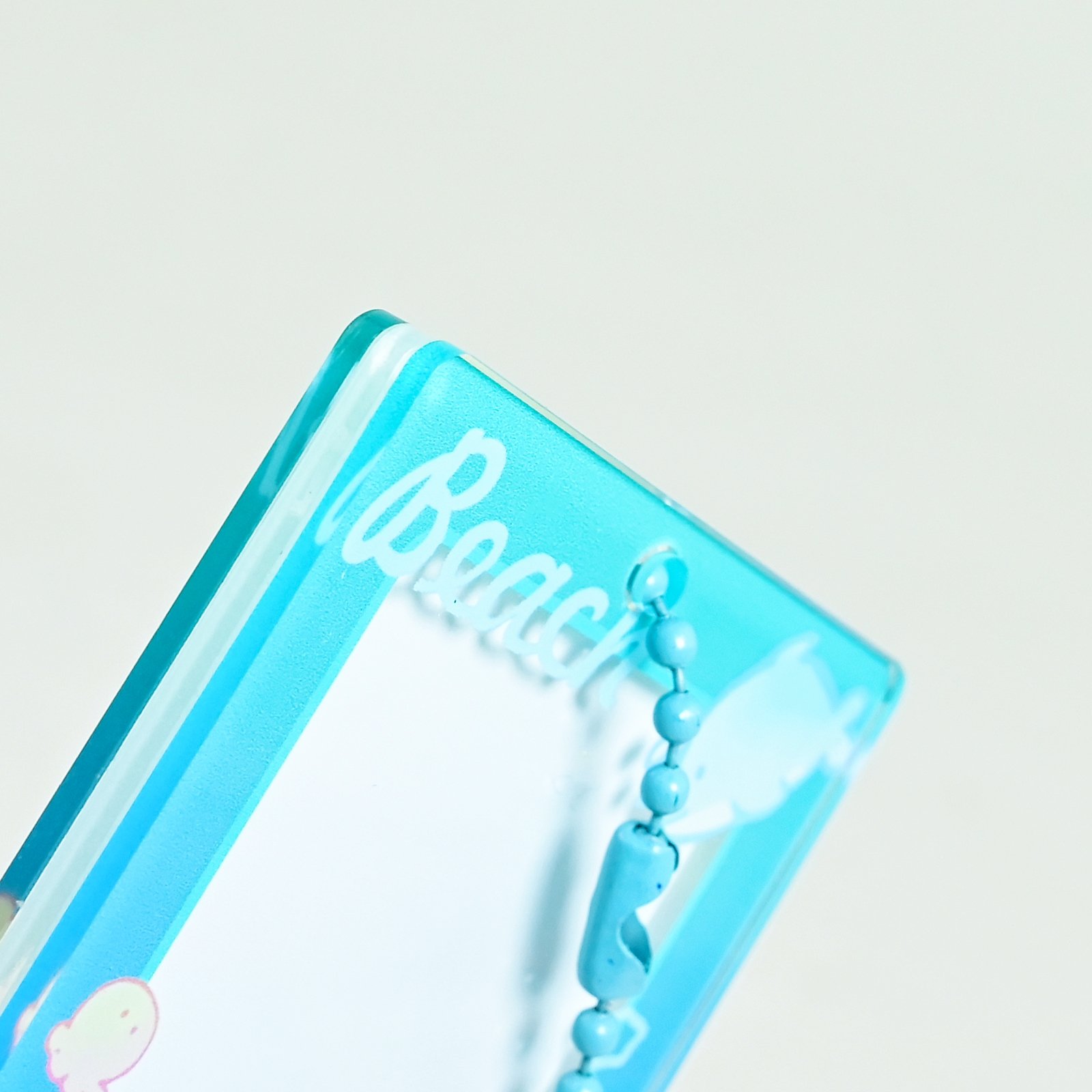 High Quality Custom Acrylic Photocard Holder Kpop Clear Anime Keychains Photo Charms
