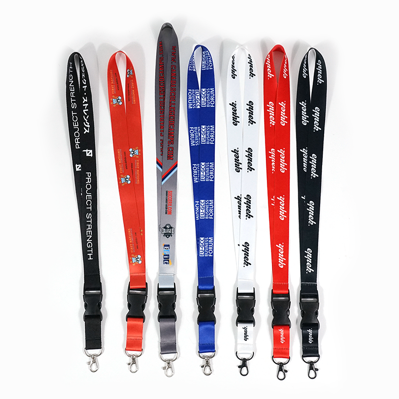 Promotional Custom Anime Sublimation Printer Polyester Lanyard Id Card Holder id card nurse badge with neck strap lan