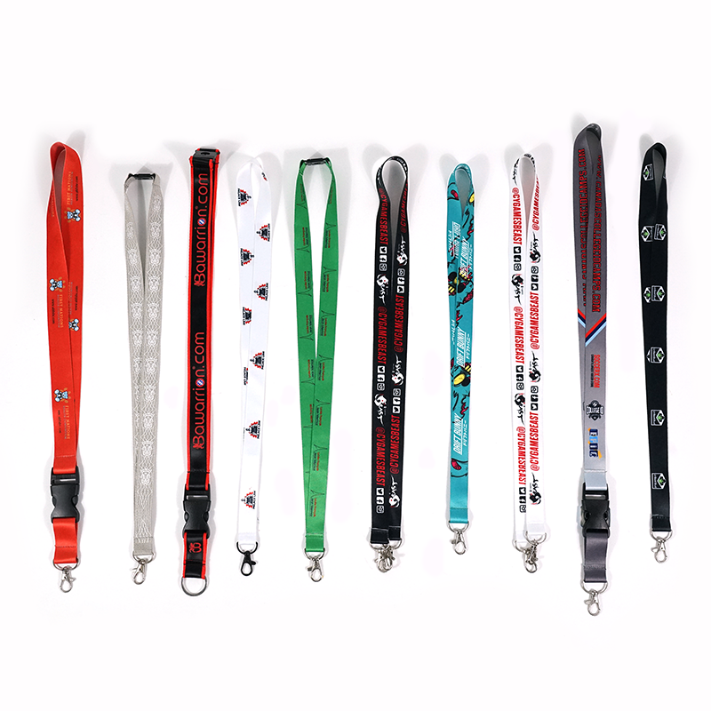 Promotional Custom Anime Sublimation Printer Polyester Lanyard Id Card Holder id card nurse badge with neck strap lan