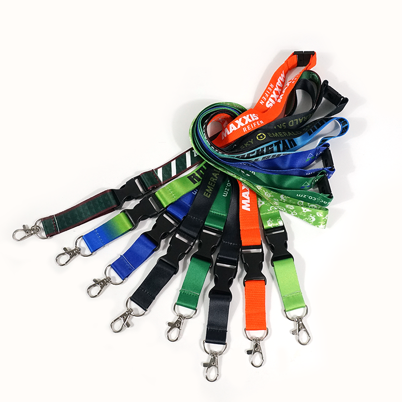 Promotional Custom Anime Sublimation Printer Polyester Lanyard Id Card Holder id card nurse badge with neck strap lan