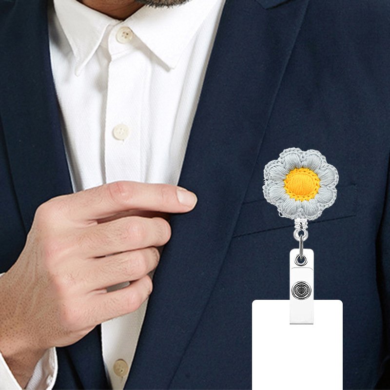 Badge Reel Retractable promotional Badge Holder Nursing Name ID Badge Reel Accessories with 360 Degree Swivel Alligator clip