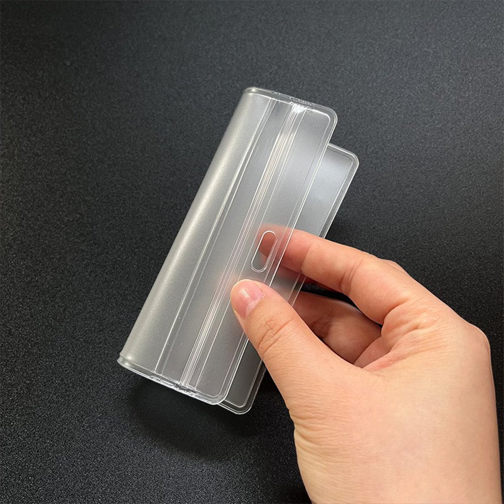 Clear soft PVC card holder id name tags badge holder vertical or horizontal