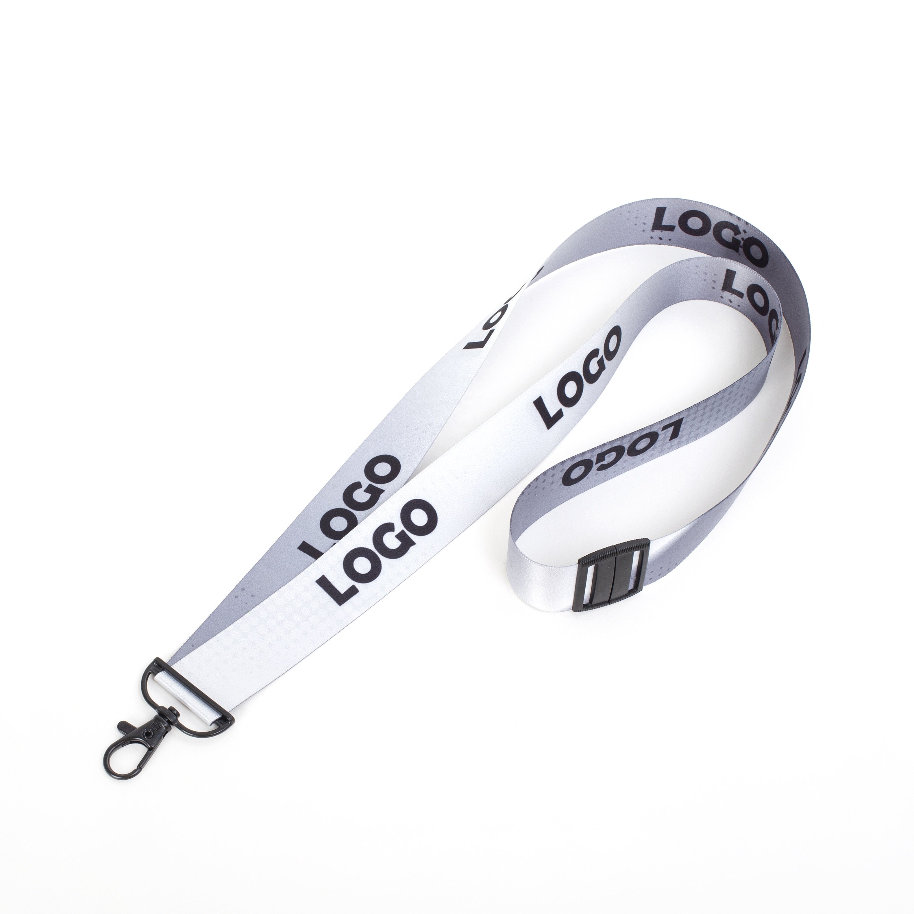 20mm RPET Seamless EHUA Ergonomics Neck Strap High Quality Custom Sublimation Lanyard Key chain Anime Lanyard for ID Holder