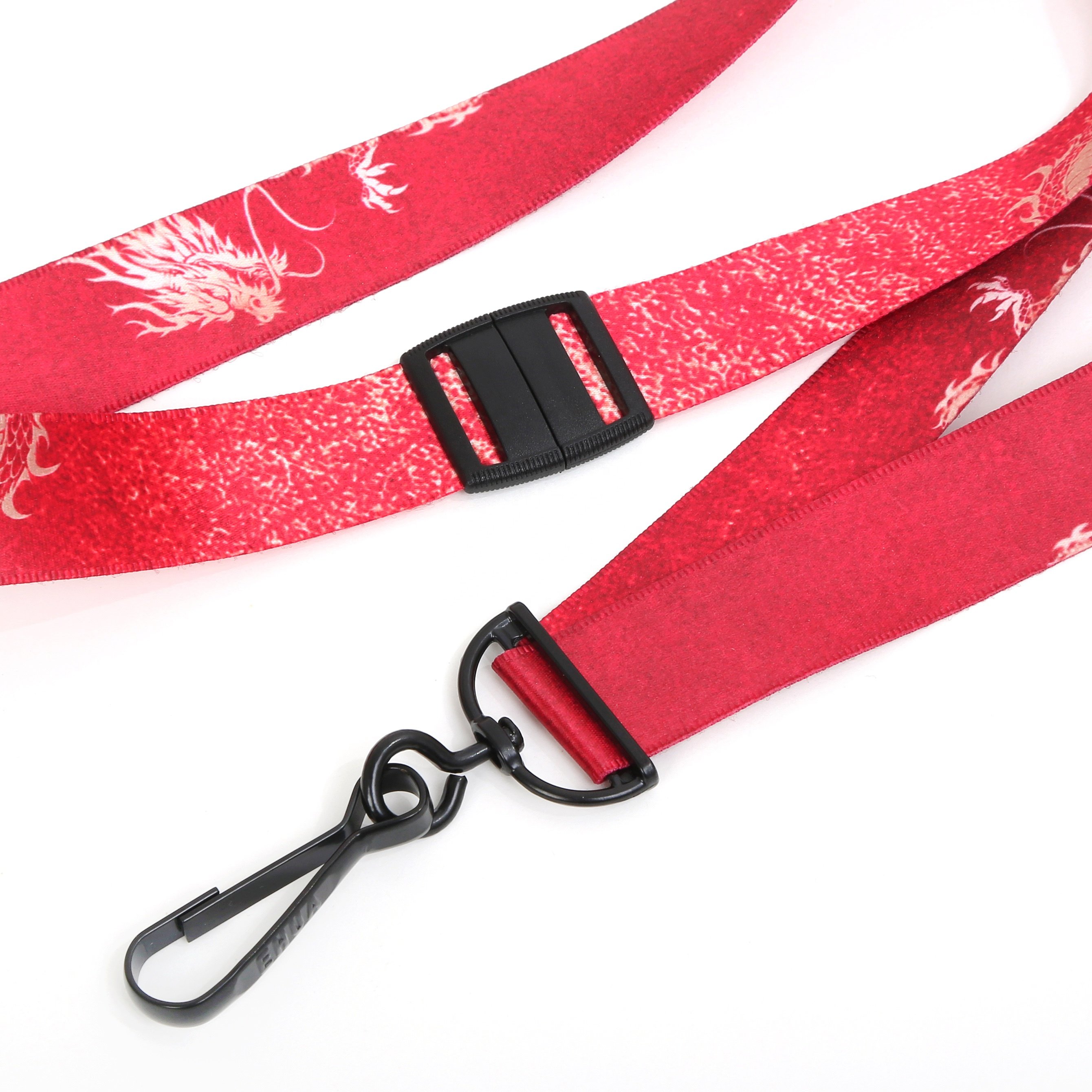 20mm RPET Seamless EHUA Ergonomics Neck Strap High Quality Custom Sublimation Lanyard Key chain Anime Lanyard for ID Holder