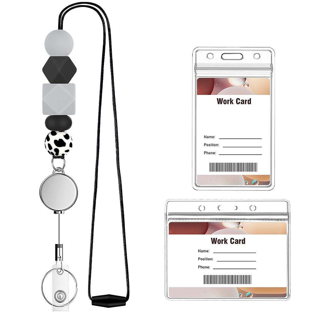 Best selling silicone wood bead beads with adjustable and rotatable design easy to pull crocodile clip