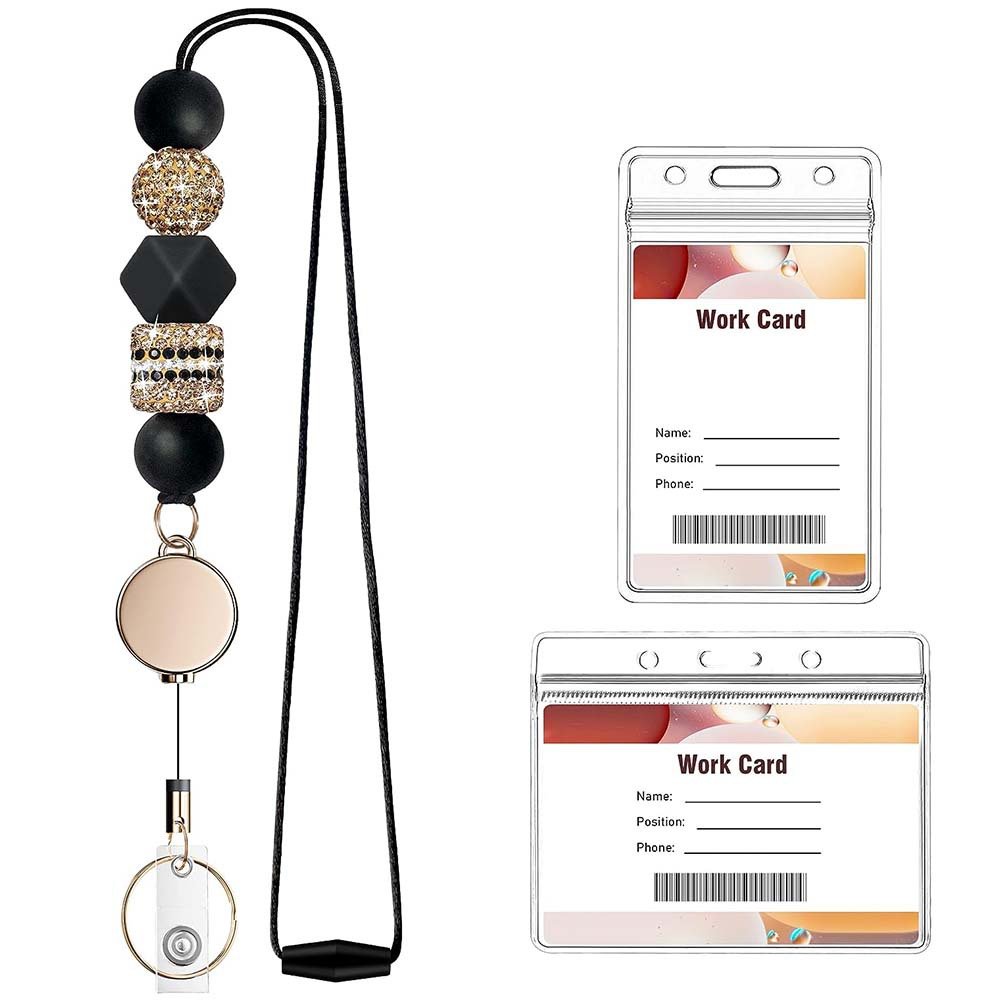 Best selling silicone wood bead beads with adjustable and rotatable design easy to pull crocodile clip