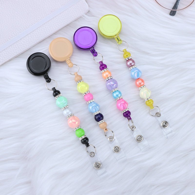 New Design High Quality Diy Color Pull Reel ID Card Badge Clip
