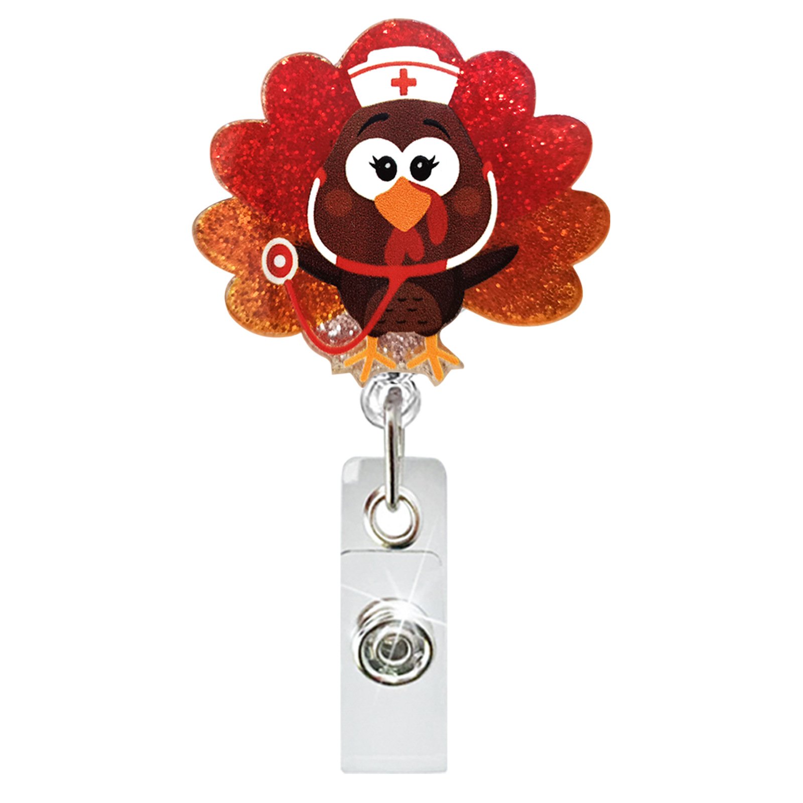 New all kinds of the turkeys badge reel holder for Thanksgiving Day