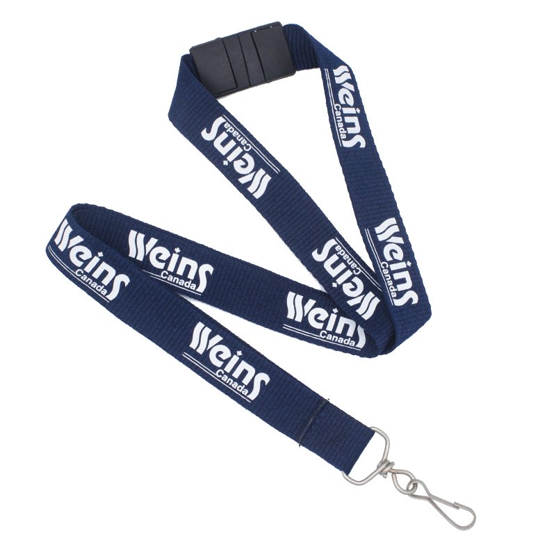 Sublimation Printed Black Neck Holder Wrist Strap Roll Black Keychain Lanyard For Phone