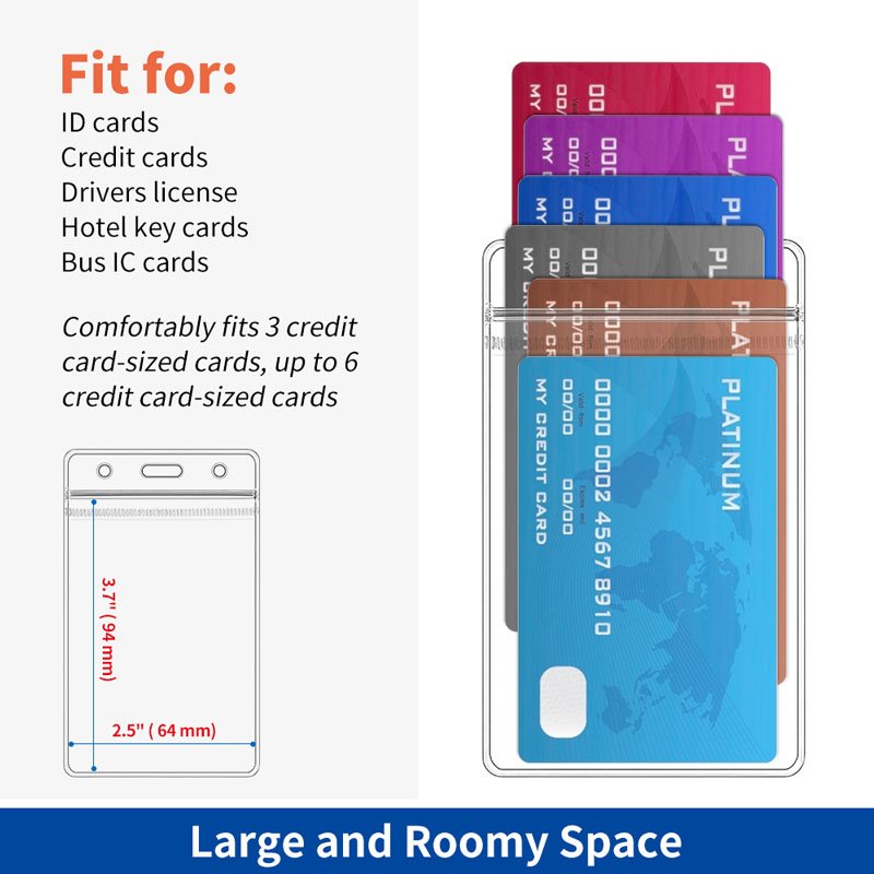 2024 Hot Sale Custom Credit Plastic Card Case Id Name Business Pvc Card Holder