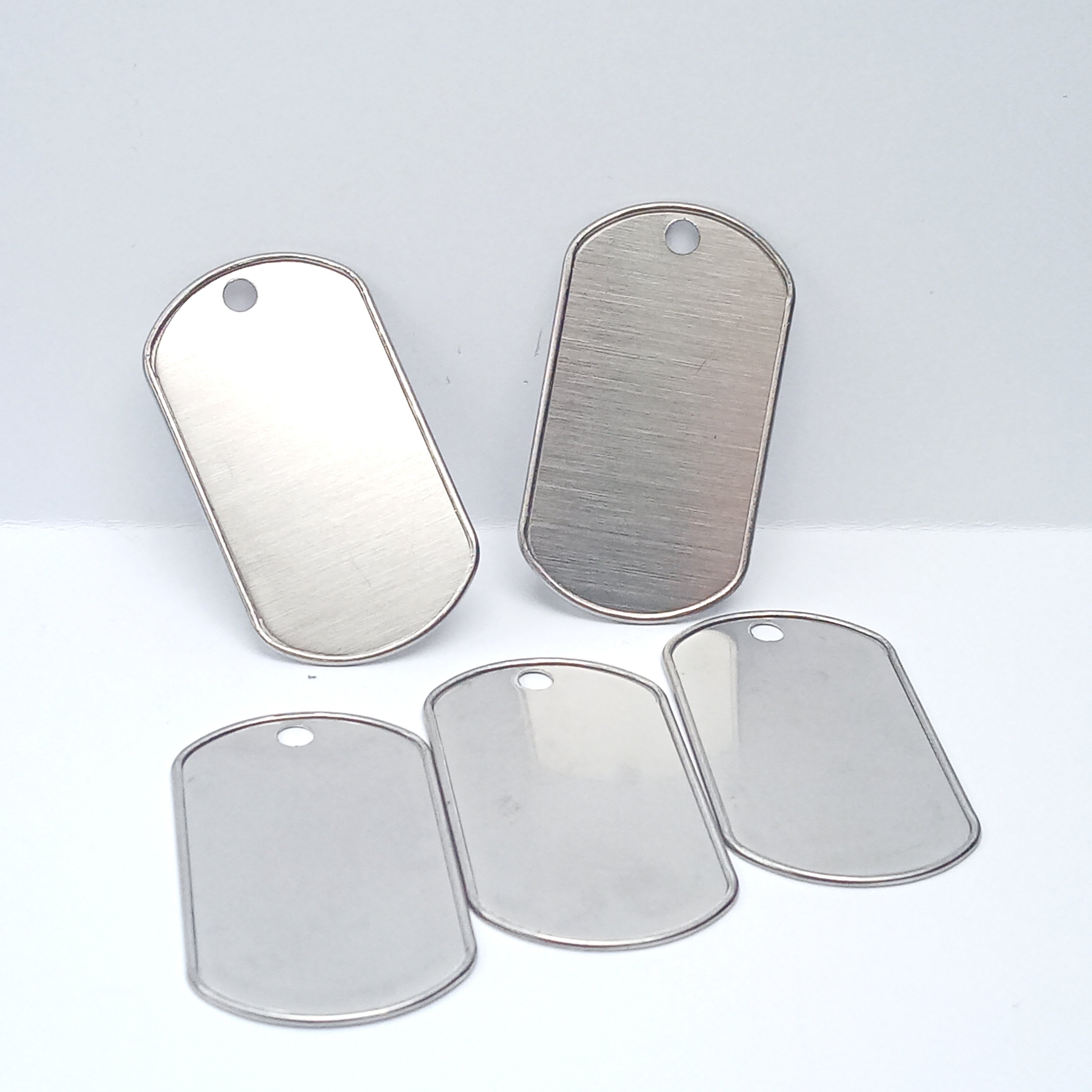 2024 hot seller manufacturer carving personalized blank metal stainless steel dog tag hang tags badge for products