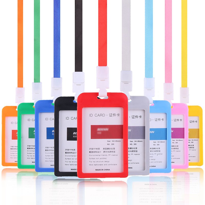 Smart ID Badge Holder Credit Card Holder ID Holder Zipper pocket