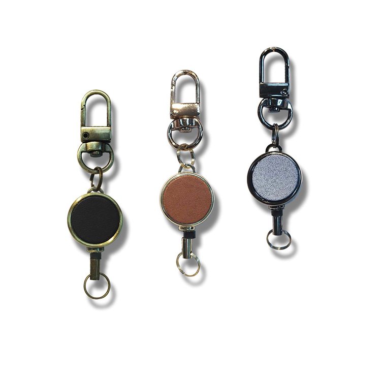 Premium Custom PVC Retractable ID Badges Design Premium Metal Pull Reel