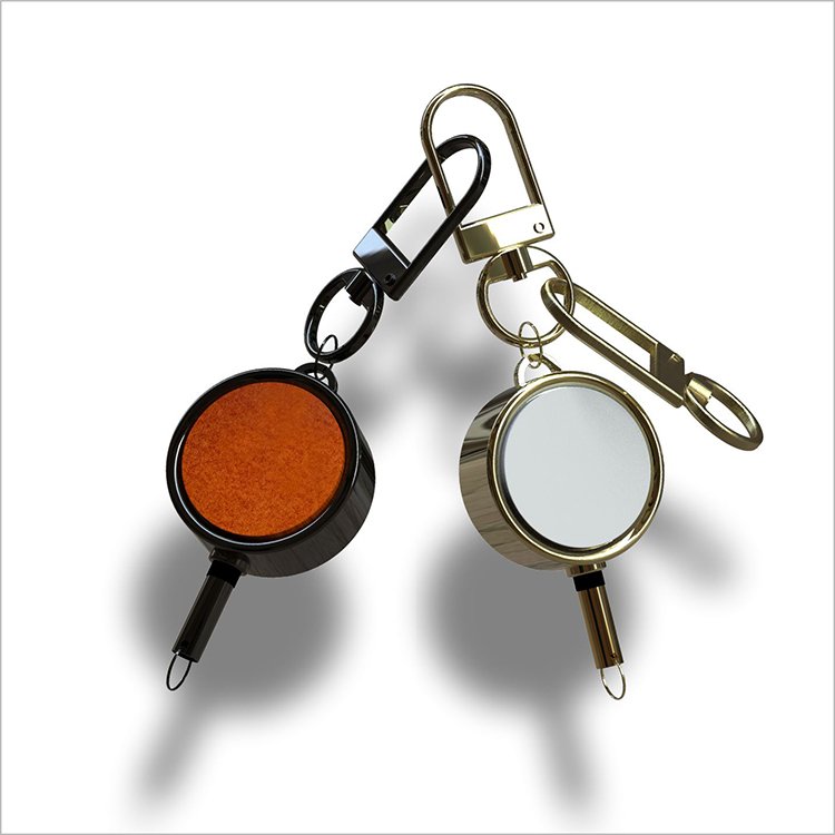 Premium Custom PVC Retractable ID Badges Design Premium Metal Pull Reel