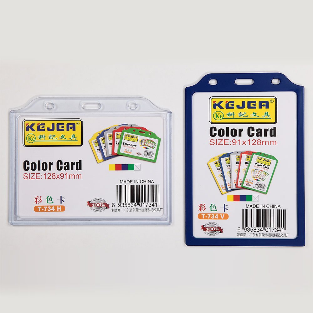 Promotional Candy Color Plastic Identity Badge Holder Employee Card Holder For Employee Children Exhibition
