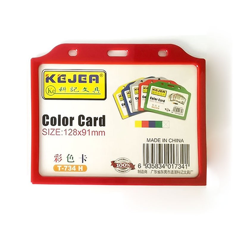 Promotional Candy Color Plastic Identity Badge Holder Employee Card Holder For Employee Children Exhibition