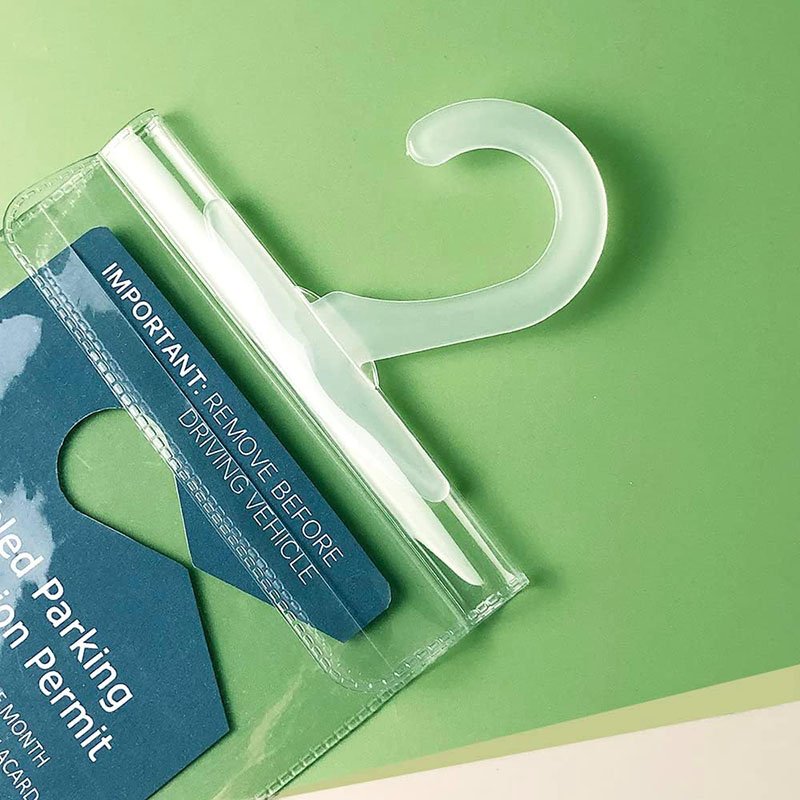 Customized High Quality Permit Sign Protector Blue Badge Holders Handicapped Placard Parking Card