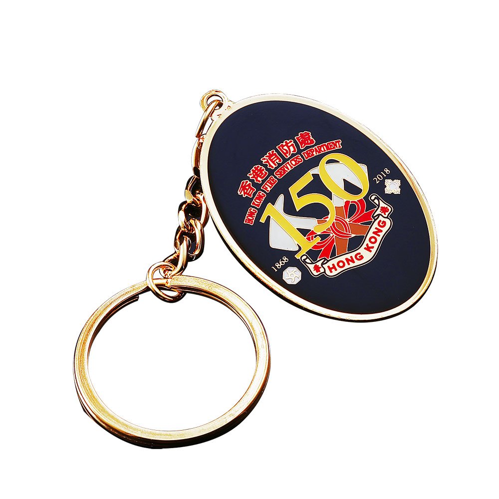 Customized Logo 2D 3D Metal Pendant Keychain High Quality Drip Glue Technique Exquisite Souvenirs from Supplier for Key Holder