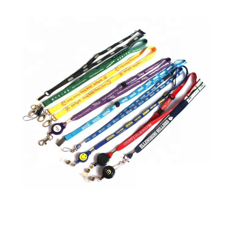 Fashionable Anime Cartoon Doraemon Hello Kitty Design Lanyards Custom Cell Phone School ID Card Badge Printed