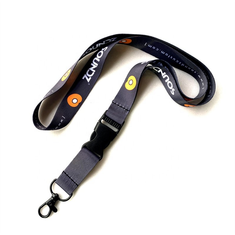 Polyester Digital Printing ID Card Holder Neck Sports Work Card Exhibitions Custom Lanyard